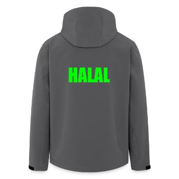 Halal - Recycelte Männer Softshell-Jacke von Stanley/Stella - Anthrazit - Hinten - AI Model Male 185 light (185cm)