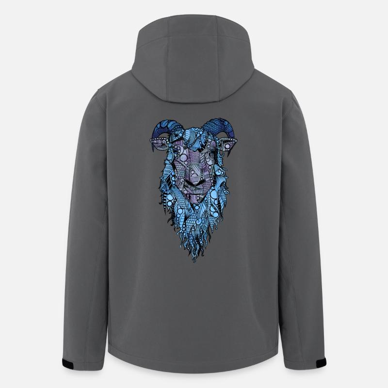 mouton - Veste softshell homme en polyester recyclé Stanley/Stella - charbon