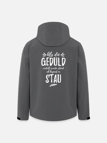 Als die Geduld verteilt wurde, stand ich im Stau - Recycelte Männer Softshell-Jacke von Stanley/Stella - Anthrazit