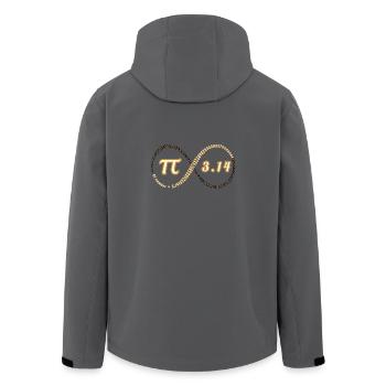 Faszinierende Pi-Nummer - Recycelte Männer Softshell-Jacke von Stanley/Stella - Anthrazit - Hinten - AI Model Male 185 light (185cm)