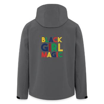 Black Magic - Gift - Girl Shirt - Recycelte Männer Softshell-Jacke von Stanley/Stella - Anthrazit - Hinten - AI Model Male 185 light (185cm)