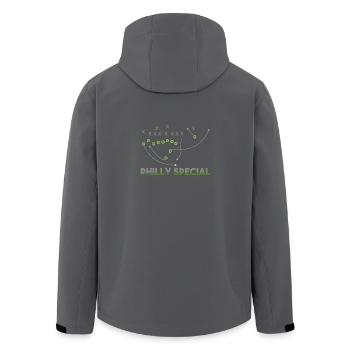 Philly Special American Football - Recycelte Männer Softshell-Jacke von Stanley/Stella - Anthrazit - Hinten - AI Model Male 185 light (185cm)