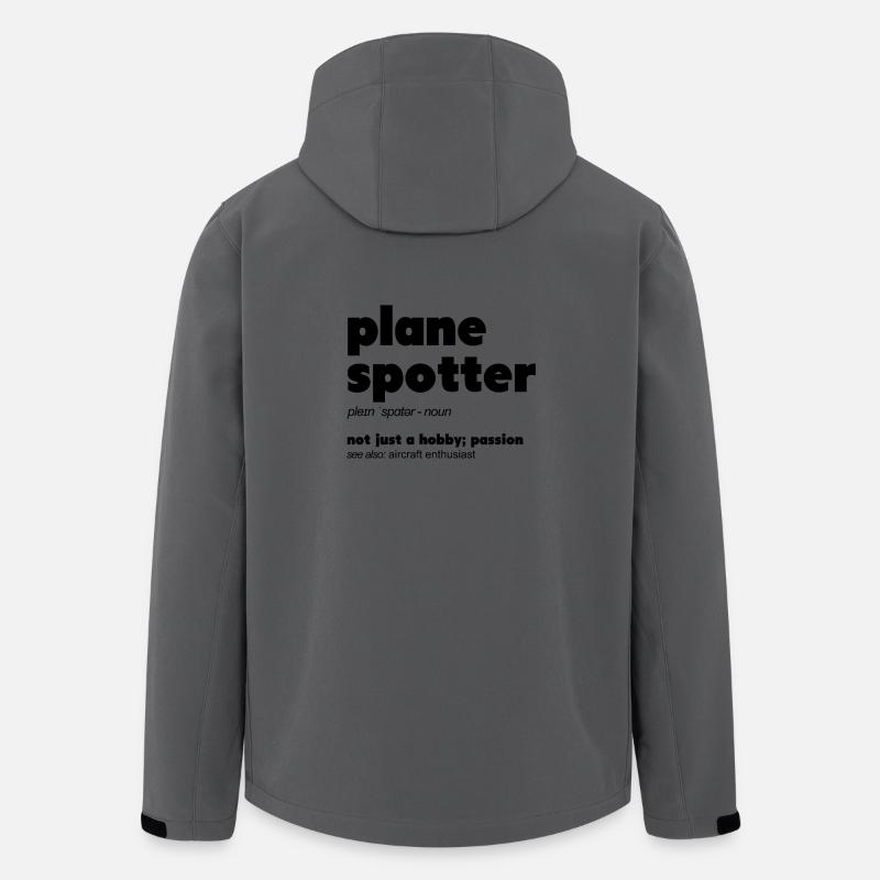 Plane Spotting Definition Plane Spotter Photo - Men’s Recycled Softshell Jacket by Stanley/Stella - anthracite
