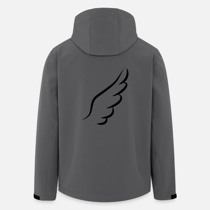 Engelsflügel - Recycelte Männer Softshell-Jacke von Stanley/Stella - Anthrazit