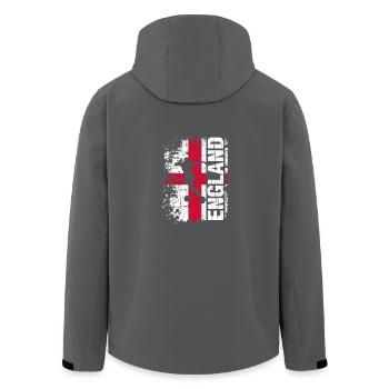 England Fussball Nationalmannschaft - Geschenk - Recycelte Männer Softshell-Jacke von Stanley/Stella - Anthrazit - Hinten - AI Model Male 185 light (185cm)
