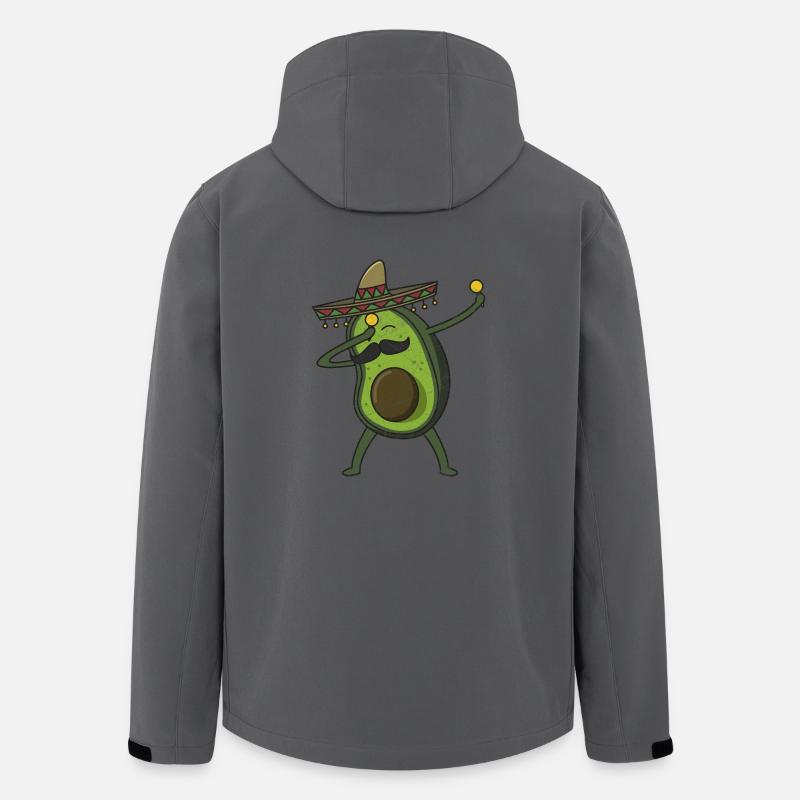 Avocat - Dab Pose - Tamponnage - Cadeau - Veste softshell homme en polyester recyclé Stanley/Stella - charbon