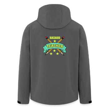 Lehrer Lehrerin Schule Unterricht Lehramt Schüler. - Recycelte Männer Softshell-Jacke von Stanley/Stella - Anthrazit - Hinten - AI Model Male 185 light (185cm)