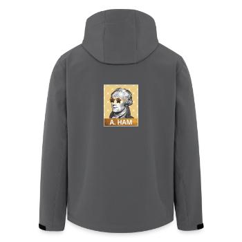 Alexander Hamilton - Recycelte Männer Softshell-Jacke von Stanley/Stella - Anthrazit - Hinten - AI Model Male 185 light (185cm)
