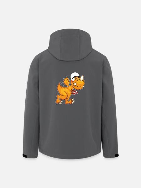 American Football - Recycelte Männer Softshell-Jacke von Stanley/Stella - Anthrazit