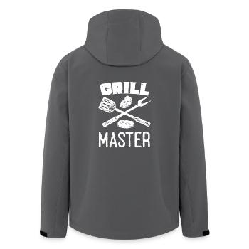 Grill Master Grillhemd - Recycelte Männer Softshell-Jacke von Stanley/Stella - Anthrazit - Hinten - AI Model Male 185 light (185cm)