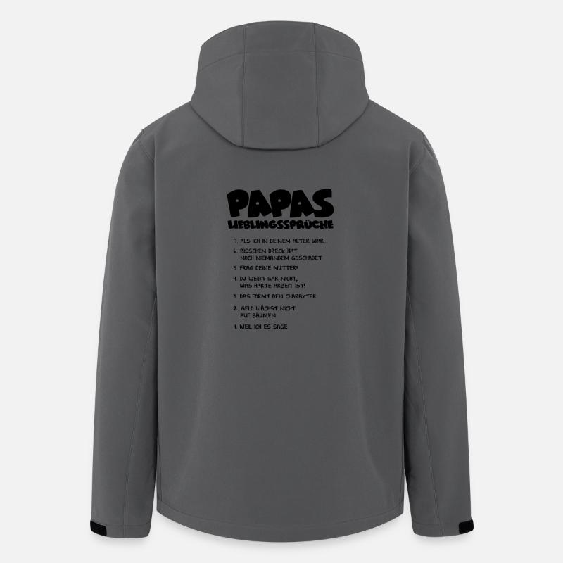 Daddy's favorite sayings - gift - Men’s Recycled Softshell Jacket by Stanley/Stella - anthracite