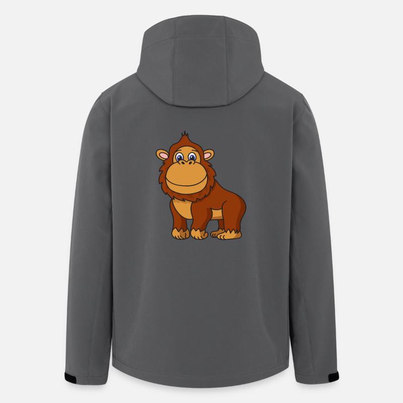 gorilla - Men’s Recycled Softshell Jacket by Stanley/Stella - anthracite