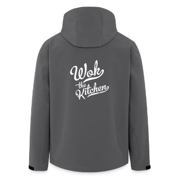 Wok The Kitchen - Grunge - Recycelte Männer Softshell-Jacke von Stanley/Stella - Anthrazit - Hinten - AI Model Male 185 light (185cm)