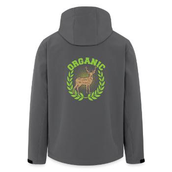 Bio-Jagd - Recycelte Männer Softshell-Jacke von Stanley/Stella - Anthrazit - Hinten - AI Model Male 185 light (185cm)