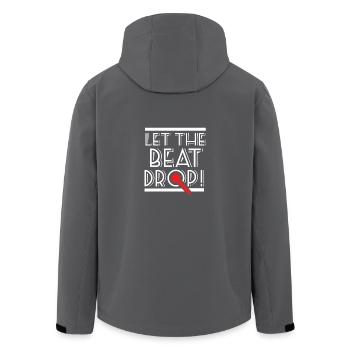 Let The Beat Drop - For Beatbox & Hip Hop Fans - Recycelte Männer Softshell-Jacke von Stanley/Stella - Anthrazit - Hinten - AI Model Male 185 light (185cm)