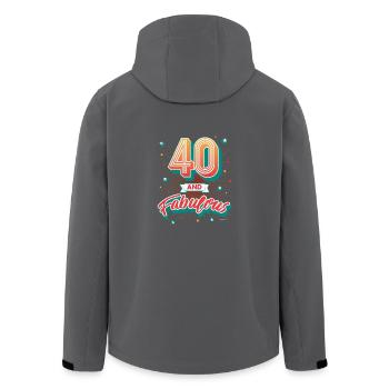40 Jahre 40 Geburtstag 1978 Geschenk - Recycelte Männer Softshell-Jacke von Stanley/Stella - Anthrazit - Hinten - AI Model Male 185 light (185cm)