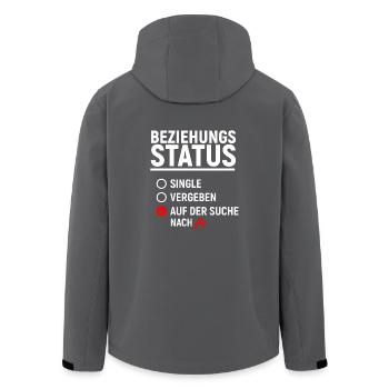 Beziehungsstatus Pretty Little Liars Single Idee - Recycelte Männer Softshell-Jacke von Stanley/Stella - Anthrazit - Hinten - AI Model Male 185 light (185cm)
