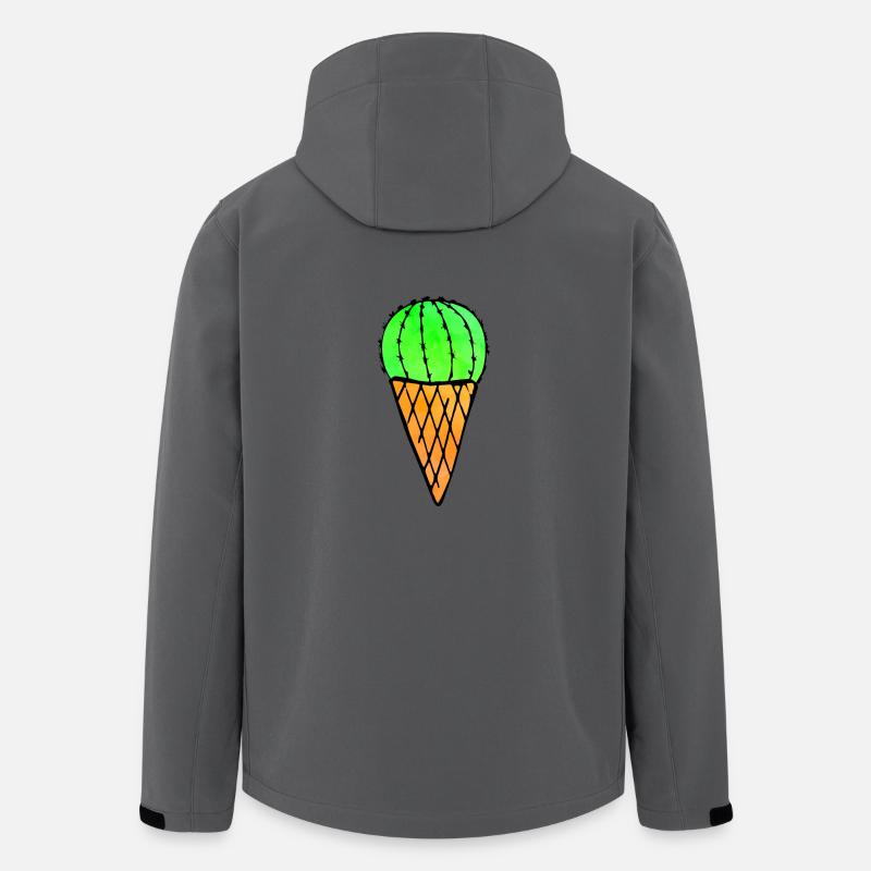 Cactus Ice Cream - Recycelte Männer Softshell-Jacke von Stanley/Stella - Anthrazit