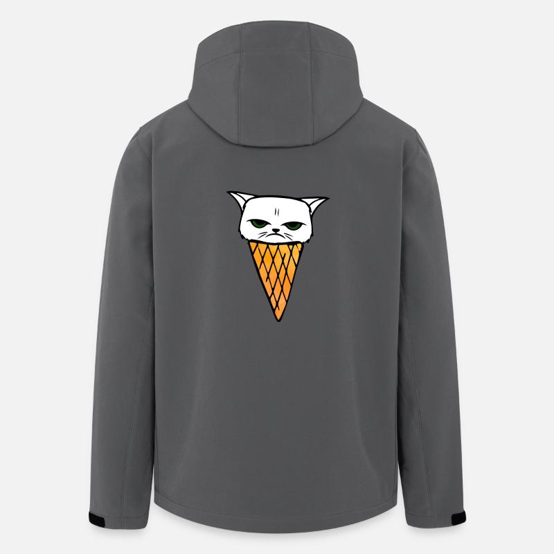 Glace au chat - Veste softshell homme en polyester recyclé Stanley/Stella - charbon