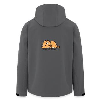 Dino dormant de dinosaure cadeau de chemise - Veste softshell homme en polyester recyclé Stanley/Stella - charbon - Dos - AI Model Male 185 light (185cm)