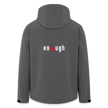 Enough Gun Violence Shirt - Recycelte Männer Softshell-Jacke von Stanley/Stella - Anthrazit - Hinten - AI Model Male 185 light (185cm)