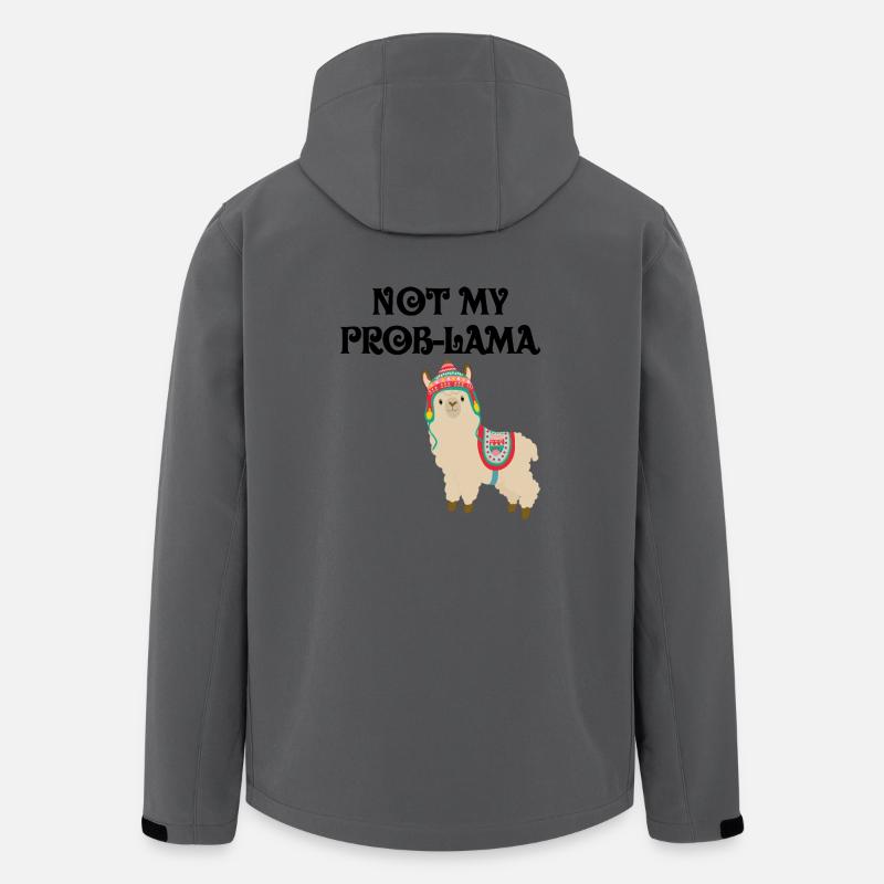 Not my prob-llama - Men’s Recycled Softshell Jacket by Stanley/Stella - anthracite