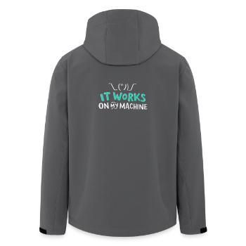 Programmierer Coder Informatik Developer T-Shirt - Recycelte Männer Softshell-Jacke von Stanley/Stella - Anthrazit - Hinten - AI Model Male 185 light (185cm)