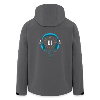 DJ - Recycelte Männer Softshell-Jacke von Stanley/Stella - Anthrazit - Hinten - AI Model Male 185 light (185cm)