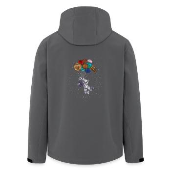 Astronaut Space Shuttle Geschenk - Recycelte Männer Softshell-Jacke von Stanley/Stella - Anthrazit - Hinten - AI Model Male 185 light (185cm)