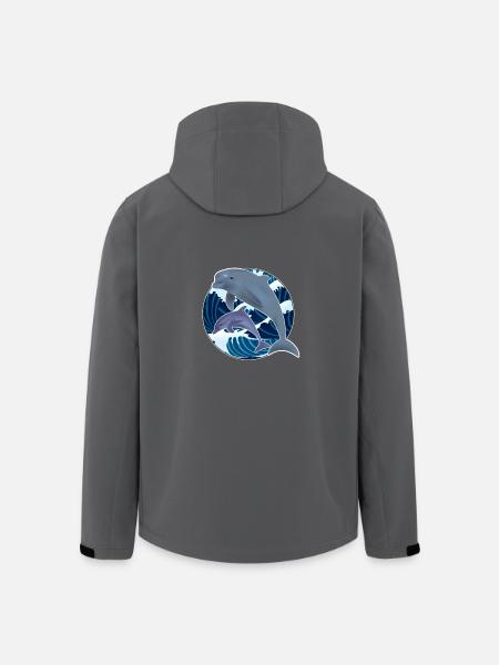 Delfin - Recycelte Männer Softshell-Jacke von Stanley/Stella - Anthrazit
