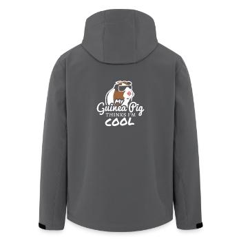 My Guinea Pig Thinks I'm Cool Animal T Shirt Gift - Recycelte Männer Softshell-Jacke von Stanley/Stella - Anthrazit - Hinten - AI Model Male 185 light (185cm)