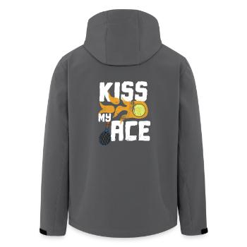 Tennis geboren um zu servieren Serve Ass Racket - Recycelte Männer Softshell-Jacke von Stanley/Stella - Anthrazit - Hinten - AI Model Male 185 light (185cm)