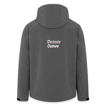 Kurvige Frau Sexy Geschenk Mollig Lustig Spruch - Recycelte Männer Softshell-Jacke von Stanley/Stella - Anthrazit - Hinten - AI Model Male 185 light (185cm)