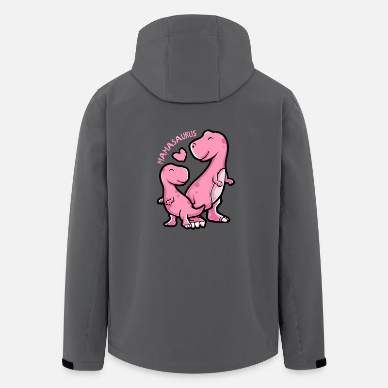 Mamasaurus - Funny Dinosaur Graphic - Giacca softshell uomo in poliestere riciclato di Stanley/Stella - antracite