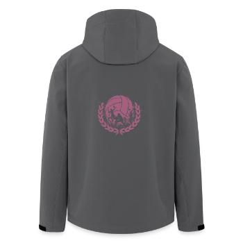 volleyball - Recycelte Männer Softshell-Jacke von Stanley/Stella - Anthrazit - Hinten - AI Model Male 185 light (185cm)