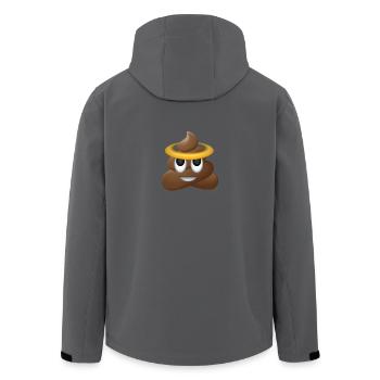 Emoji heilige Scheiße Heiligenschein Geschenk - Recycelte Männer Softshell-Jacke von Stanley/Stella - Anthrazit - Hinten - AI Model Male 185 light (185cm)