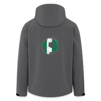 Nigeria - Recycelte Männer Softshell-Jacke von Stanley/Stella - Anthrazit - Hinten - AI Model Male 185 light (185cm)