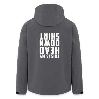 Geschenk Fallschirmspringer Shirt Skydiver T-Shirt - Recycelte Männer Softshell-Jacke von Stanley/Stella - Anthrazit - Hinten - AI Model Male 185 light (185cm)