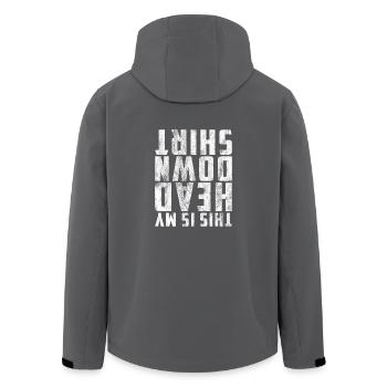 Geschenk Fallschirmspringer Shirt Skydiver T-Shirt - Recycelte Männer Softshell-Jacke von Stanley/Stella - Anthrazit - Hinten - AI Model Male 185 light (185cm)