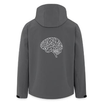 Gehirn - Recycelte Männer Softshell-Jacke von Stanley/Stella - Anthrazit - Hinten - AI Model Male 185 light (185cm)