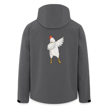 Dabbing Hahn Tier dab Bewegung Move Geschenk - Recycelte Männer Softshell-Jacke von Stanley/Stella - Anthrazit - Hinten - AI Model Male 185 light (185cm)