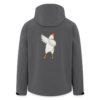 Dabbing Hahn Tier dab Bewegung Move Geschenk - Recycelte Männer Softshell-Jacke von Stanley/Stella - Anthrazit - Hinten - AI Model Male 185 light (185cm)