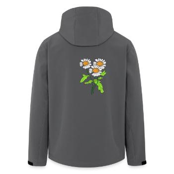 Gänseblümchen Blume Pflanze blühen Geschenkidee - Recycelte Männer Softshell-Jacke von Stanley/Stella - Anthrazit - Hinten - AI Model Male 185 light (185cm)
