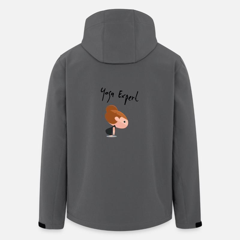 Yoga Expert Design - Veste softshell homme en polyester recyclé Stanley/Stella - charbon