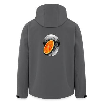 Mond Orange - Recycelte Männer Softshell-Jacke von Stanley/Stella - Anthrazit - Hinten - AI Model Male 185 light (185cm)