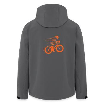 Rennrad Geschenk Rennradfahrer shirt Radrennen - Recycelte Männer Softshell-Jacke von Stanley/Stella - Anthrazit - Hinten - AI Model Male 185 light (185cm)