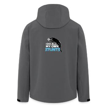 Ich mache meine alle Stunts Fußball - Recycelte Männer Softshell-Jacke von Stanley/Stella - Anthrazit - Hinten - AI Model Male 185 light (185cm)