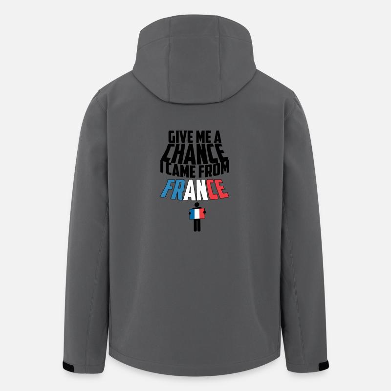 Frankreich - France - Recycelte Männer Softshell-Jacke von Stanley/Stella - Anthrazit