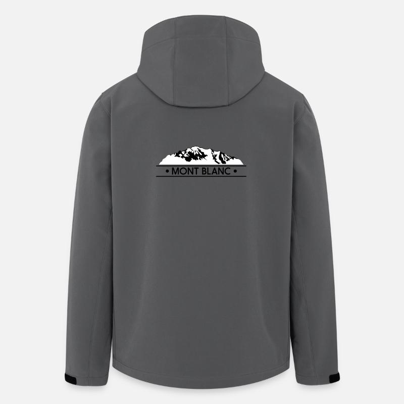 Mont blanc - Veste softshell homme en polyester recyclé Stanley/Stella - charbon