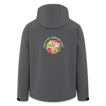 Hawaii Hemd - Recycelte Männer Softshell-Jacke von Stanley/Stella - Anthrazit - Hinten - AI Model Male 185 light (185cm)